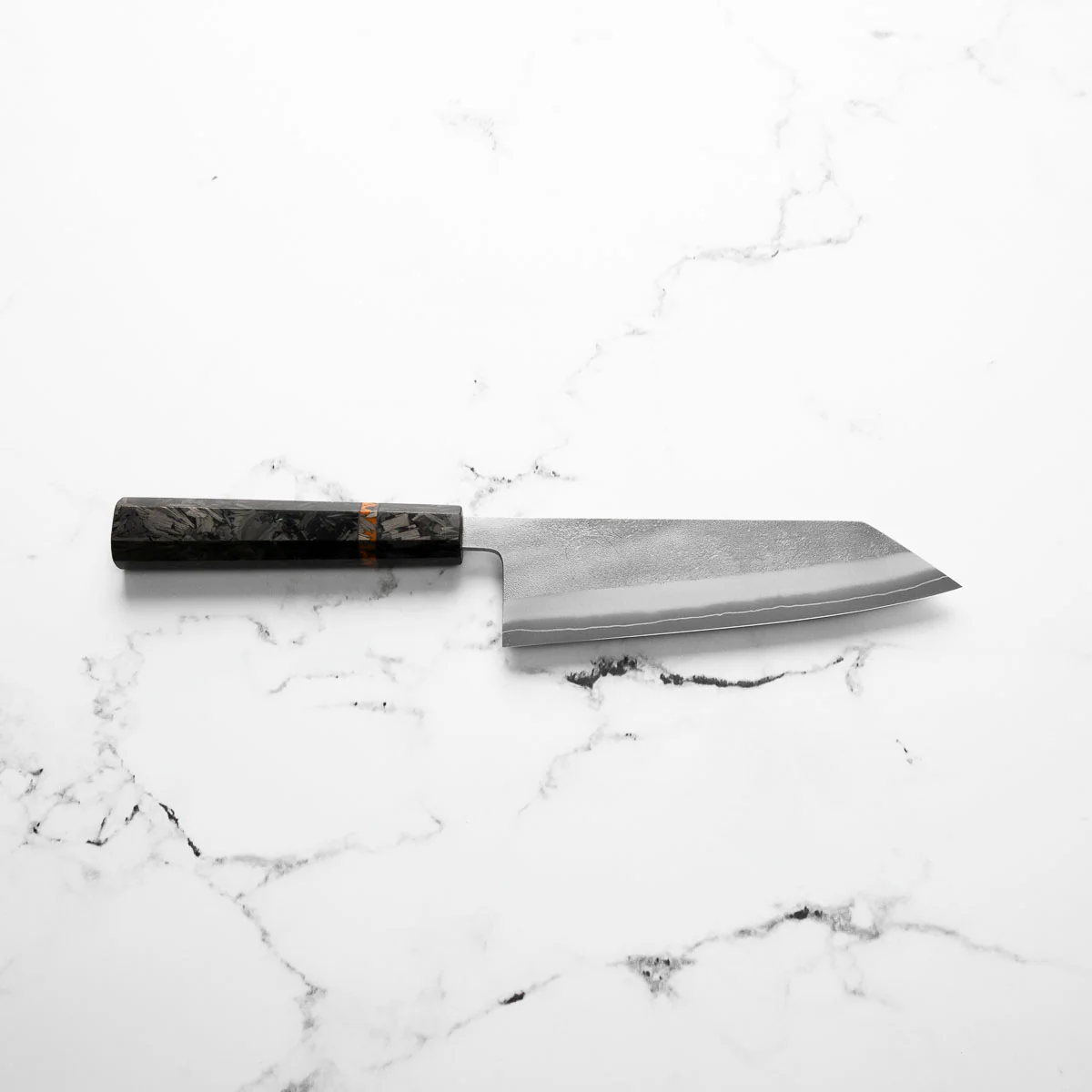Yoshikane (Hatsukokoro) SKD Nashiji Bunka 165mm - Carbon Fibre - Image 6
