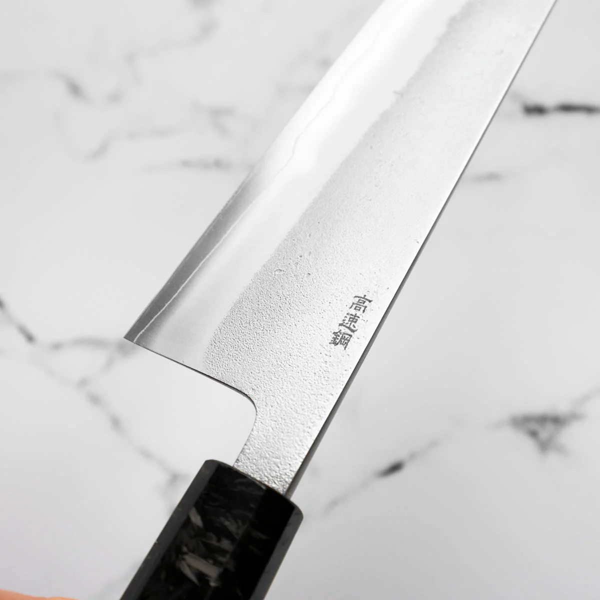 Yoshikane (Hatsukokoro) SKD Nashiji Bunka 165mm - Carbon Fibre - Image 8
