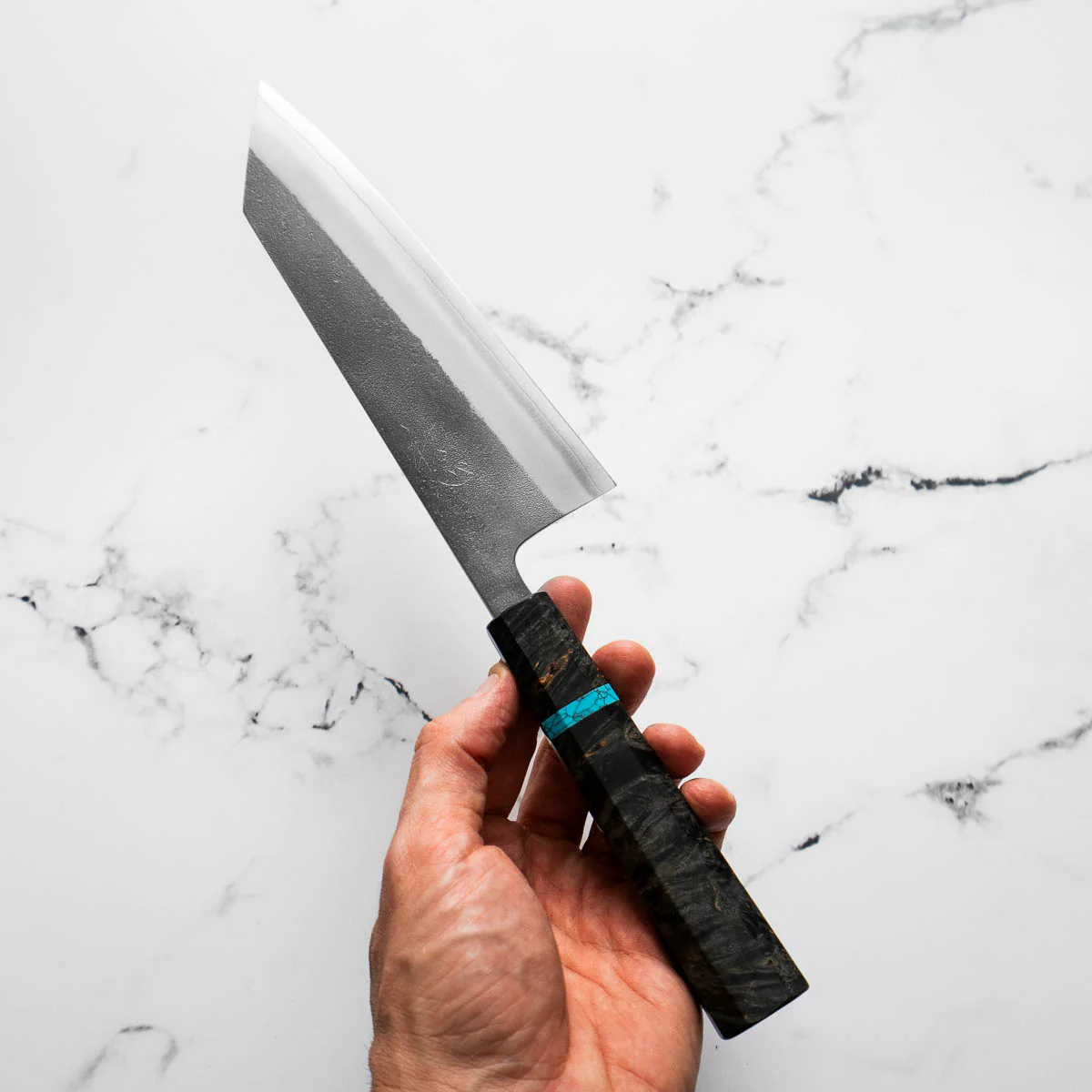 Yoshikane (Hatsukokoro) SKD Nashiji Bunka 165mm - Maple Turquoise - Image 7