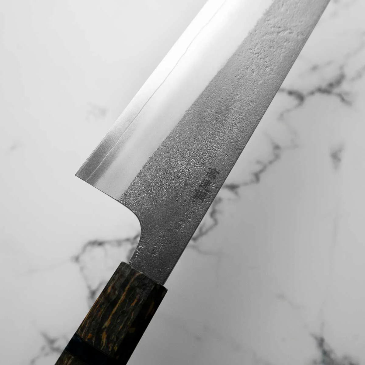 Yoshikane (Hatsukokoro) SKD Nashiji Extra Tall Gyuto 240mm - Dark Maple - Image 10