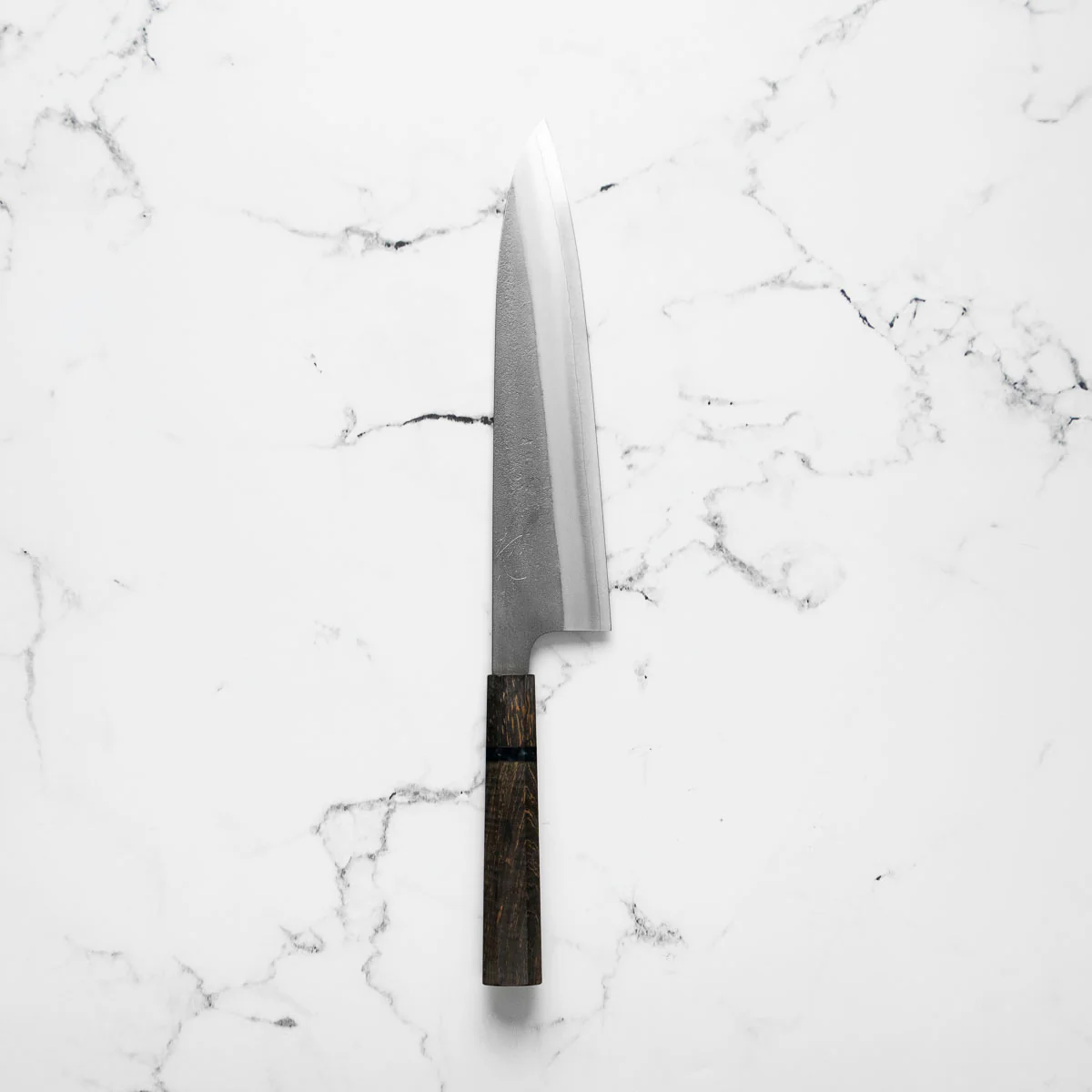 Yoshikane (Hatsukokoro) SKD Nashiji Extra Tall Gyuto 240mm - Dark Maple - Image 4