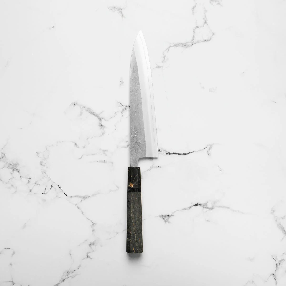 Yoshikane (Hatsukokoro) SKD Nashiji Gyuto 210mm - Dark Maple - Image 3