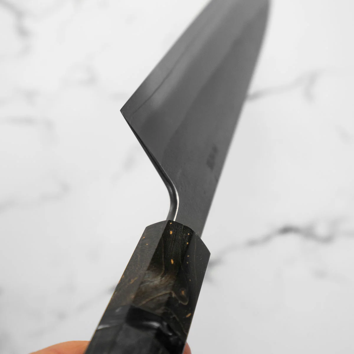 Yoshikane (Hatsukokoro) SKD Nashiji Gyuto 210mm - Dark Maple - Image 5