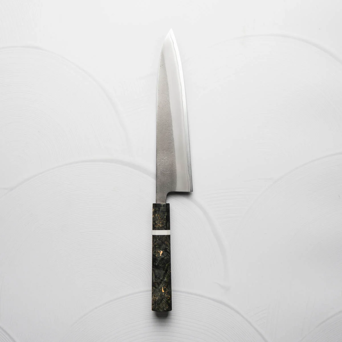 Yoshikane (Hatsukokoro) White 2 Nashiji Gyuto 240mm - Maple - Image 3