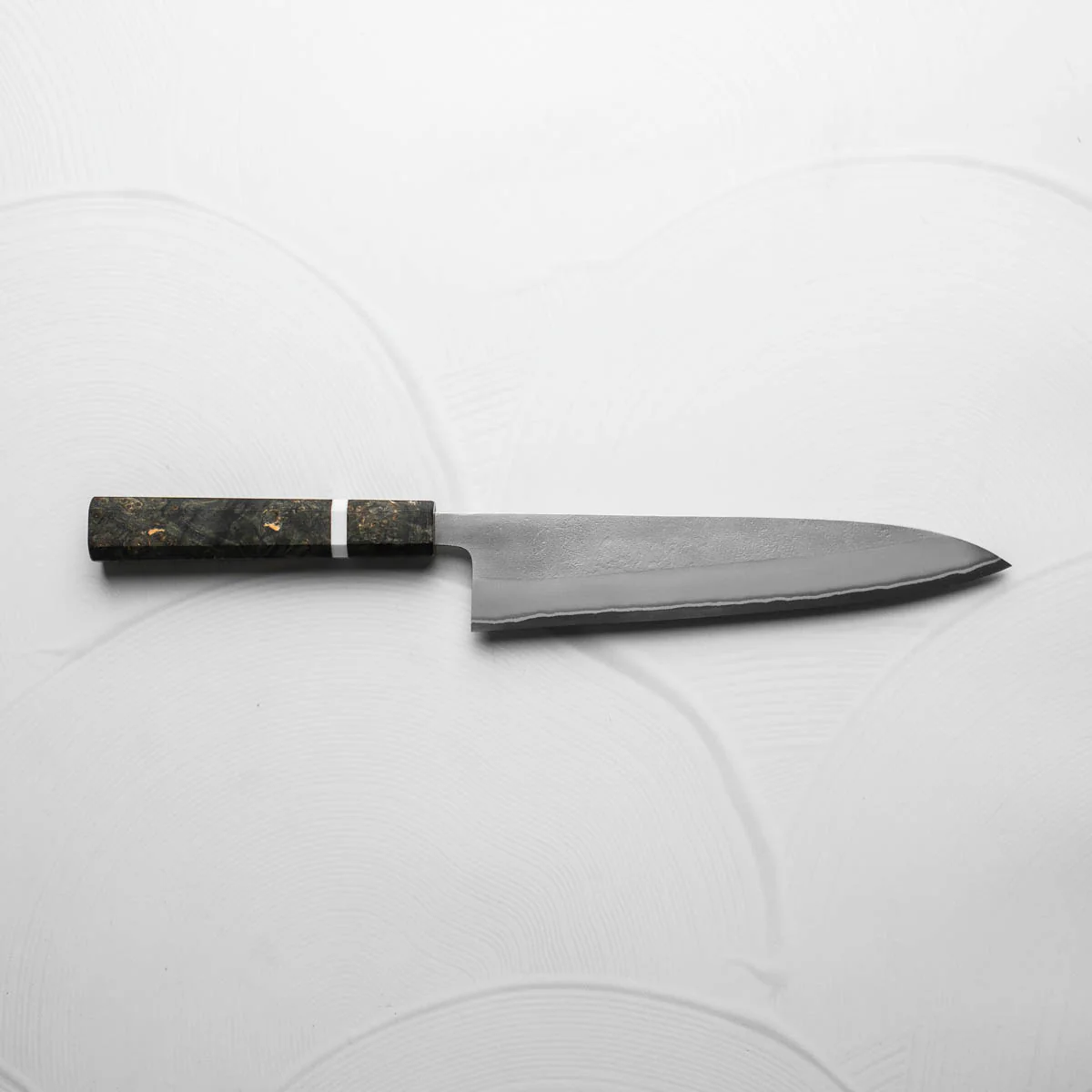 Yoshikane (Hatsukokoro) White 2 Nashiji Gyuto 240mm - Maple - Image 4