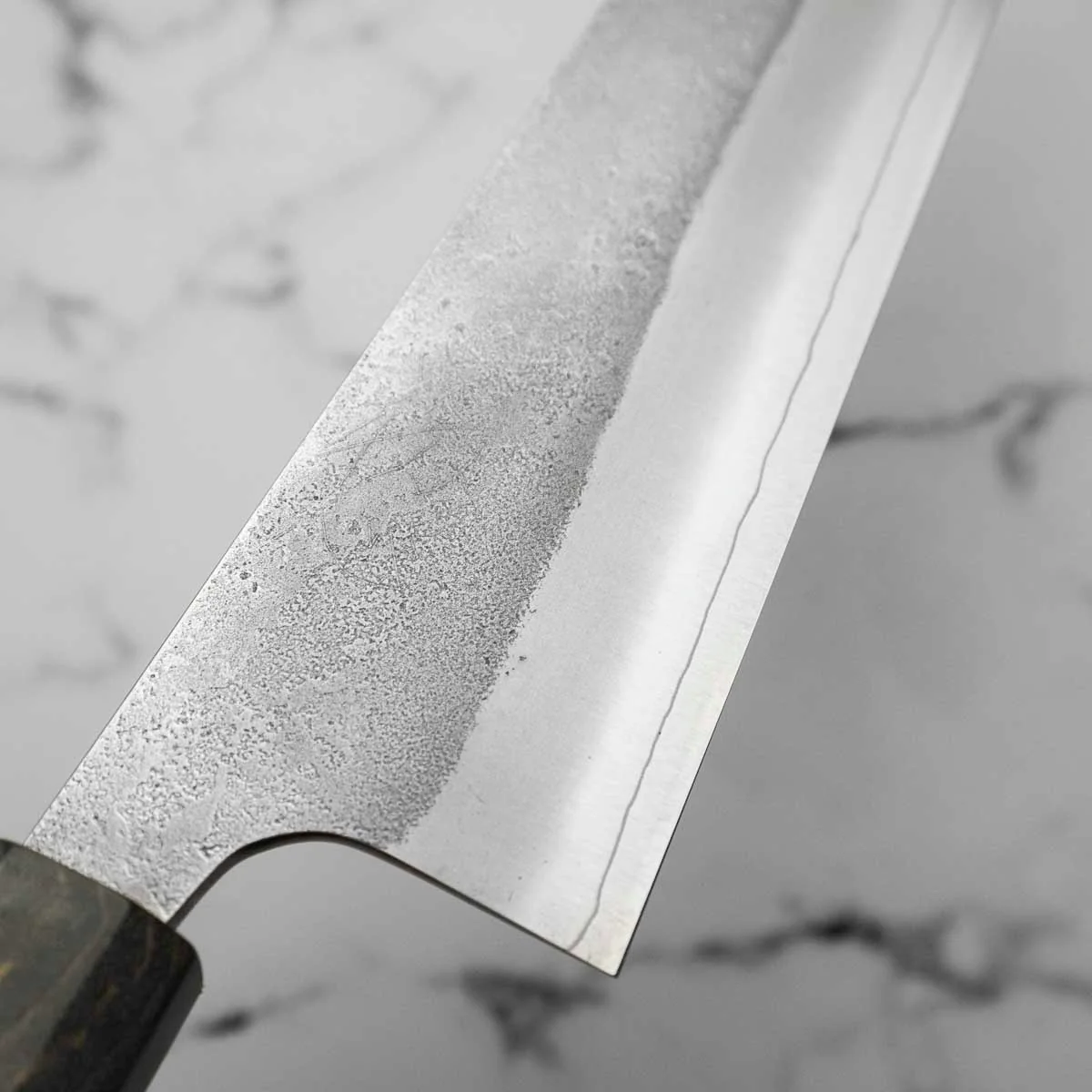 Yoshikane (Hatsukokoro) SKD Nashiji Gyuto 240mm - Dark Maple - Image 5