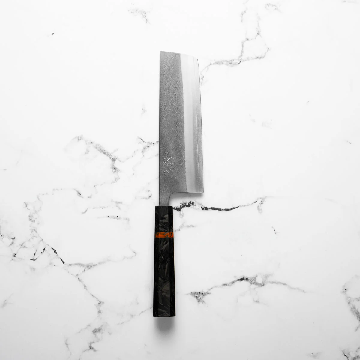 Yoshikane (Hatsukokoro) SKD Nashiji Nakiri 165mm - Carbon Fibre - Image 3