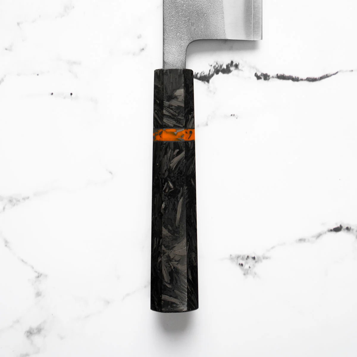 Yoshikane (Hatsukokoro) SKD Nashiji Nakiri 165mm - Carbon Fibre - Image 4