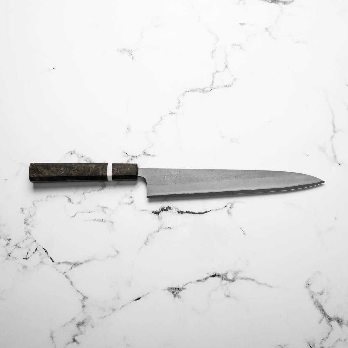 Yoshikane (Hatsukokoro) White 2 Nashiji Sujihiki 240mm - Image 5