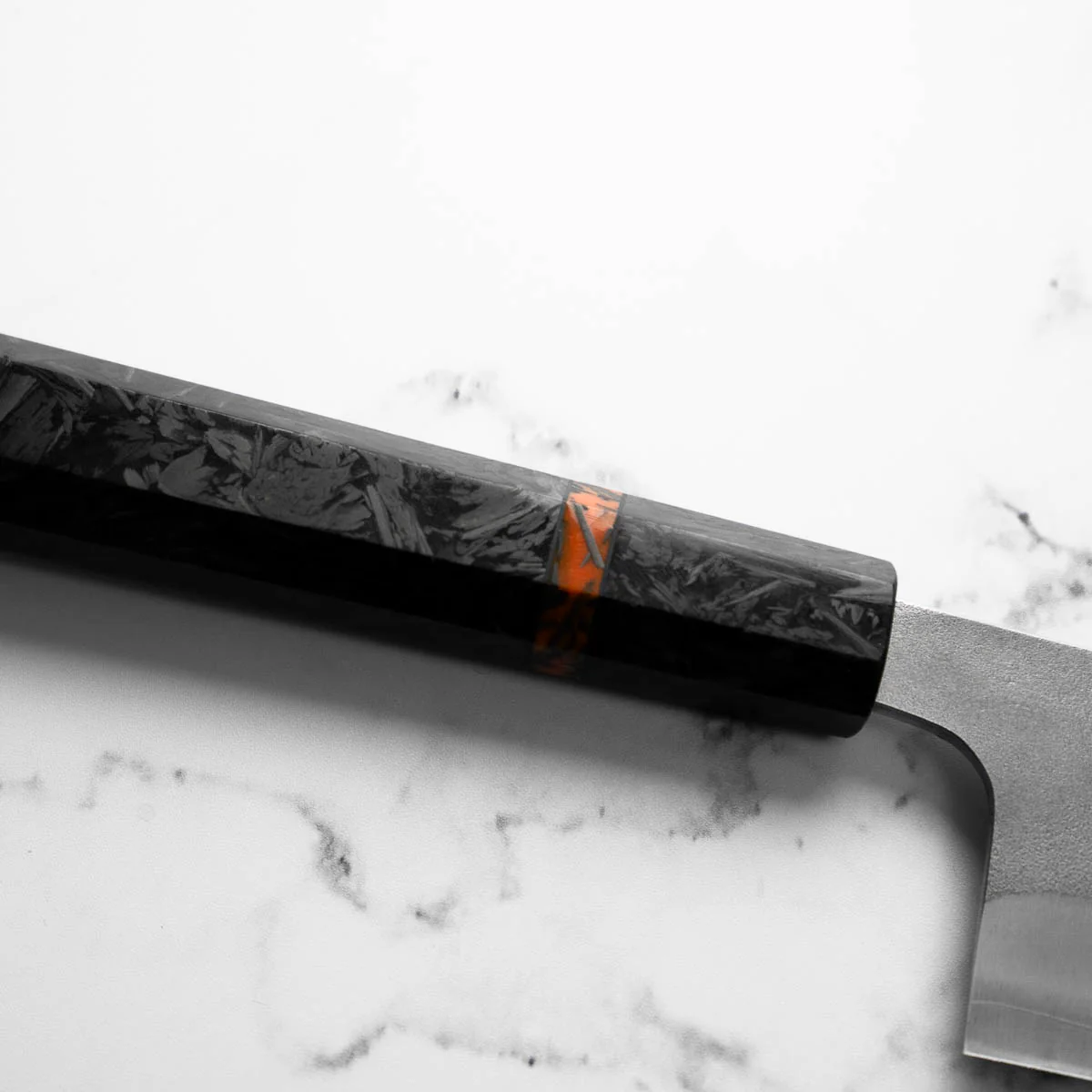 Yoshikane (Hatsukokoro) SKD Nashiji Kiritsuke 210mm - Carbon Fibre - Image 5