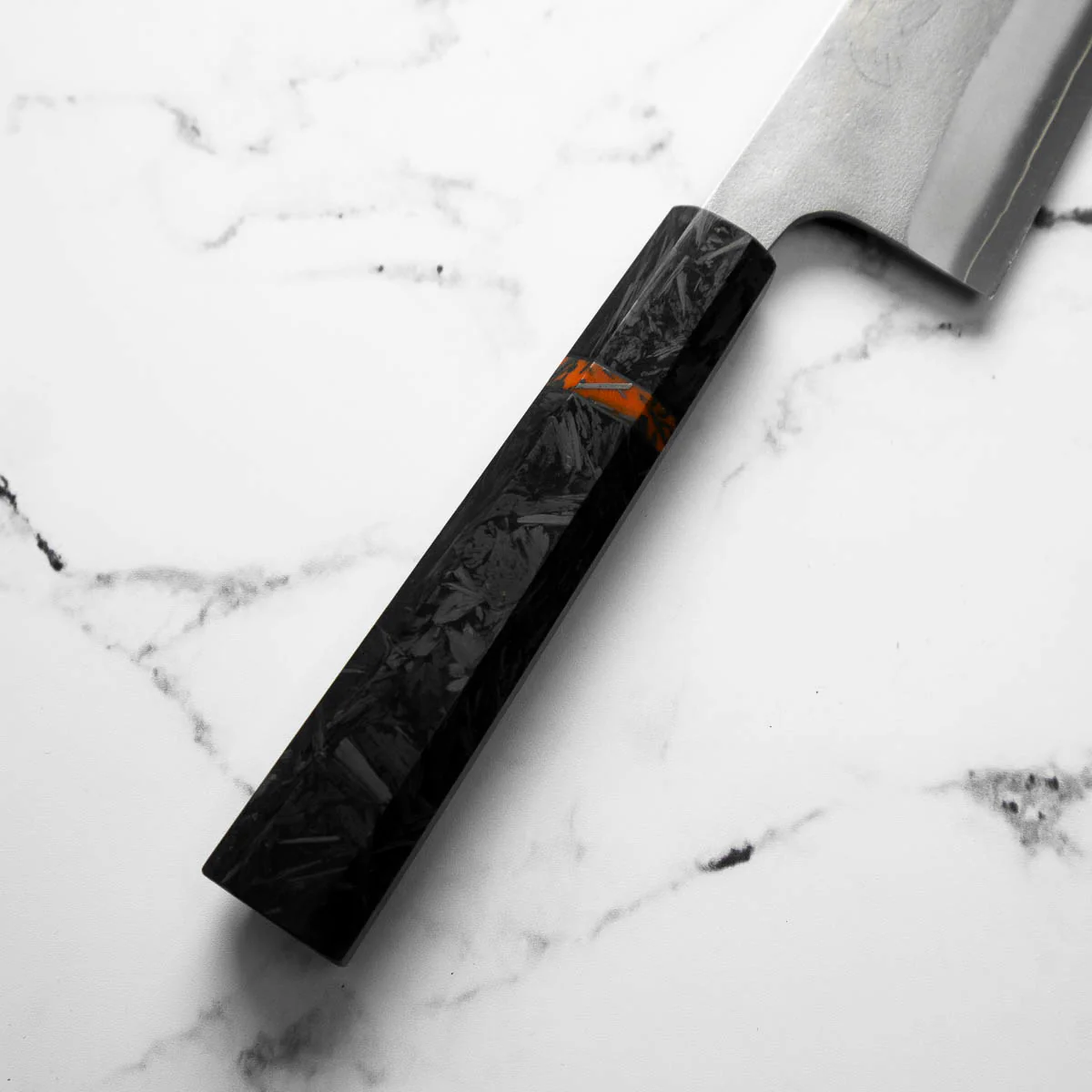 Yoshikane (Hatsukokoro) SKD Nashiji Kiritsuke 210mm - Carbon Fibre - Image 6