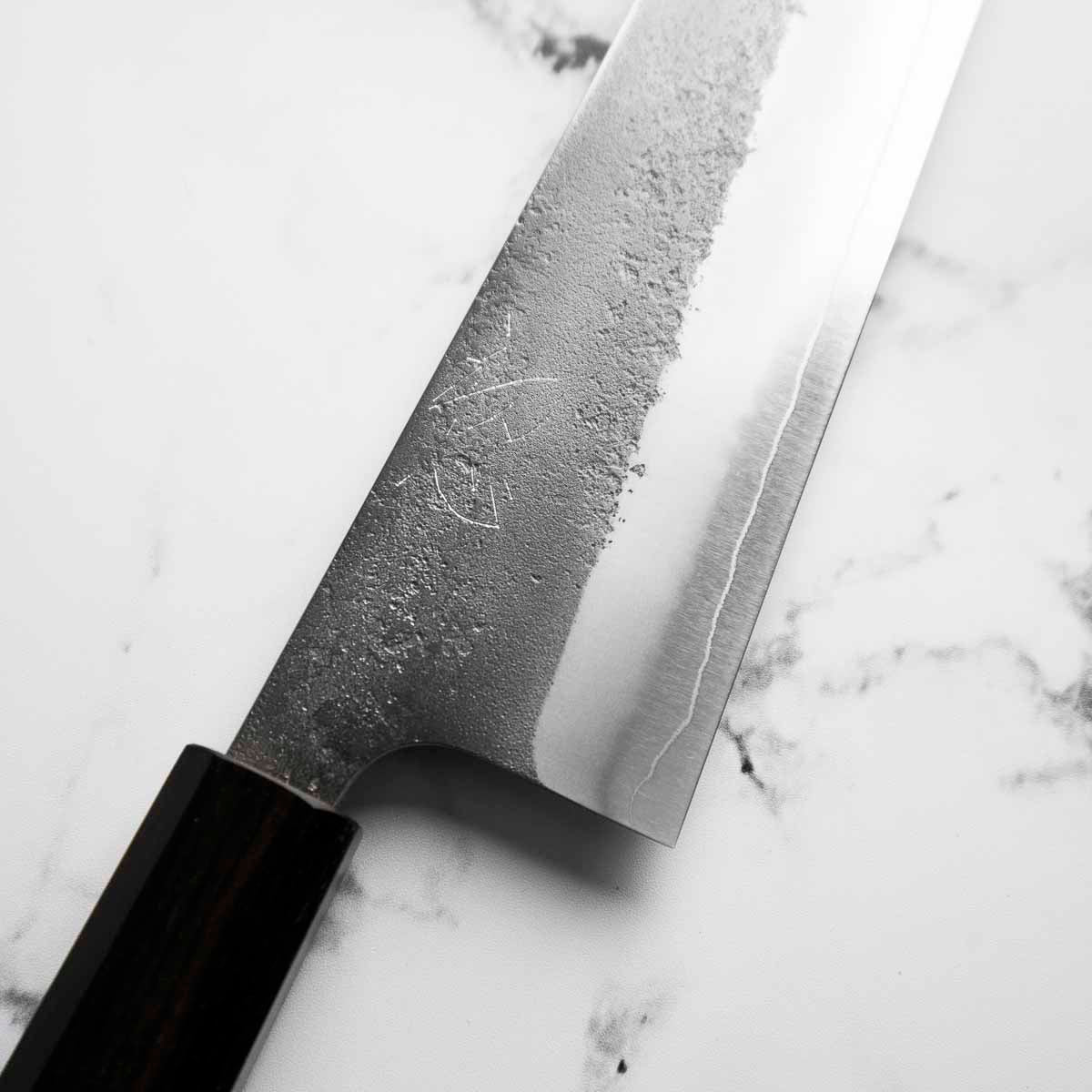 Yoshikane (Hatsukokoro) SKD Nashiji Kiritsuke 210mm - Ebony - Image 5