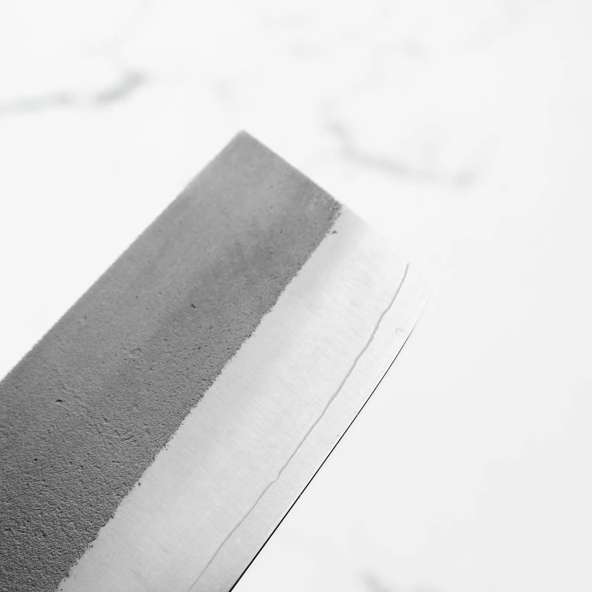 Yoshikane (Hatsukokoro) SKD Nashiji Stainless Clad Nakiri 165mm - Bubinga - Image 8