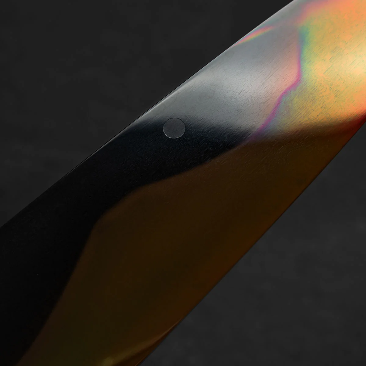 Yoshikazu Ikeda White 1 Honyaki Kachikaeshi Gyuto 210mm - Dark Carbon Fibre - Image 5