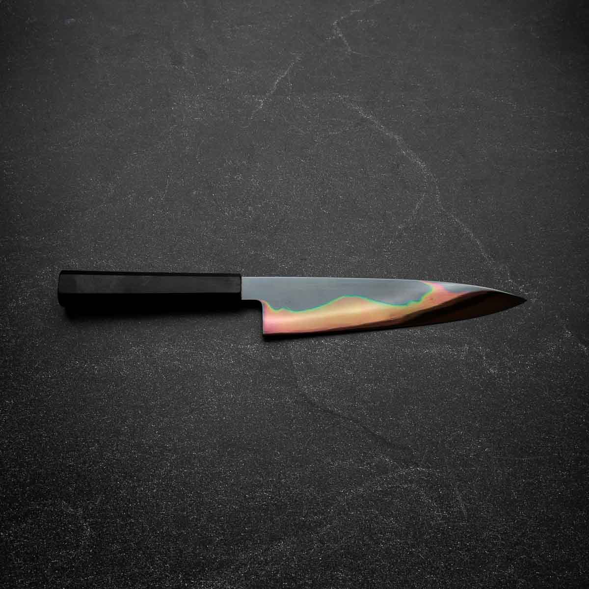 Yoshikazu Ikeda White 1 Honyaki Kachikaeshi Gyuto 210mm - Ebony - Image 4