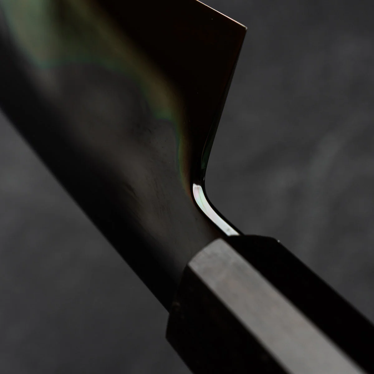Yoshikazu Ikeda White 1 Honyaki Kachikaeshi Gyuto 210mm - Ebony - Image 9