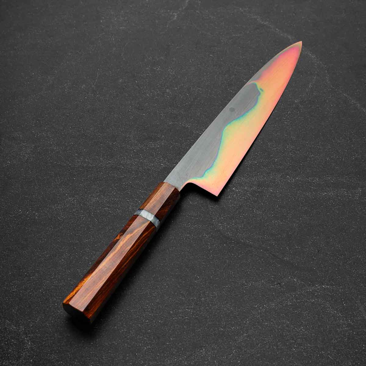 Yoshikazu Ikeda White 1 Honyaki Kachikaeshi Gyuto 210mm - Sandalwood - Image 2