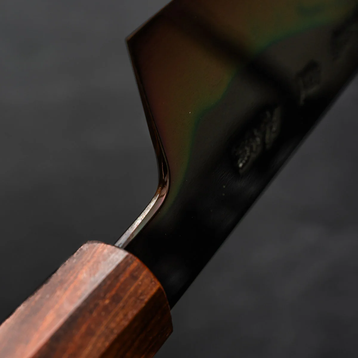 Yoshikazu Ikeda White 1 Honyaki Kachikaeshi Gyuto 210mm - Sandalwood - Image 7