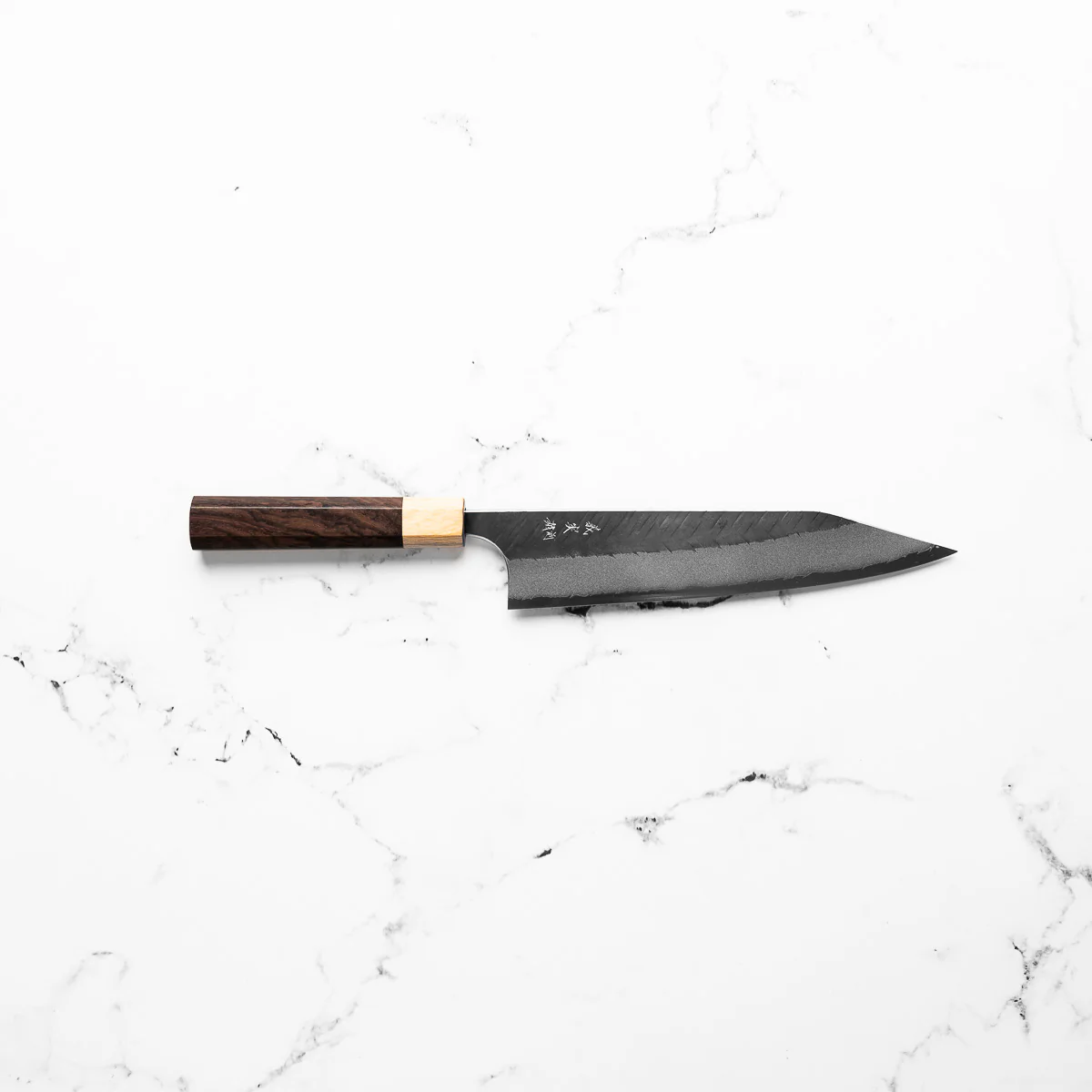 Yoshimi Kato Blue Super Kurouchi V-Tsuchime Kiritsuke 210mm - Image 2