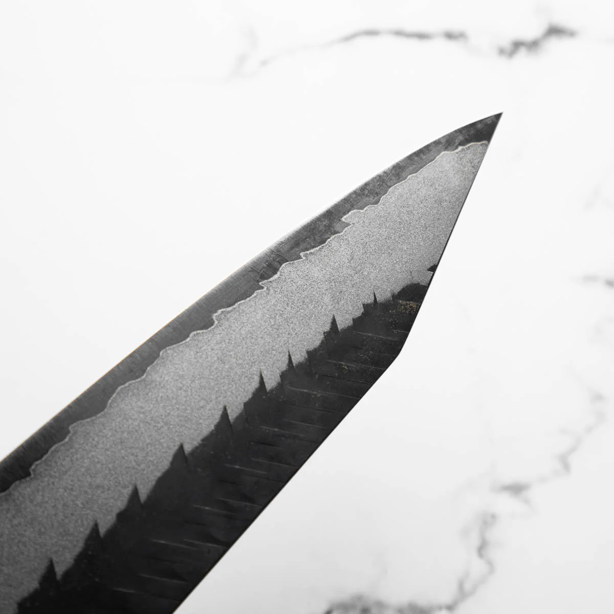 Yoshimi Kato Blue Super Kurouchi V-Tsuchime Kiritsuke 240mm - Image 7