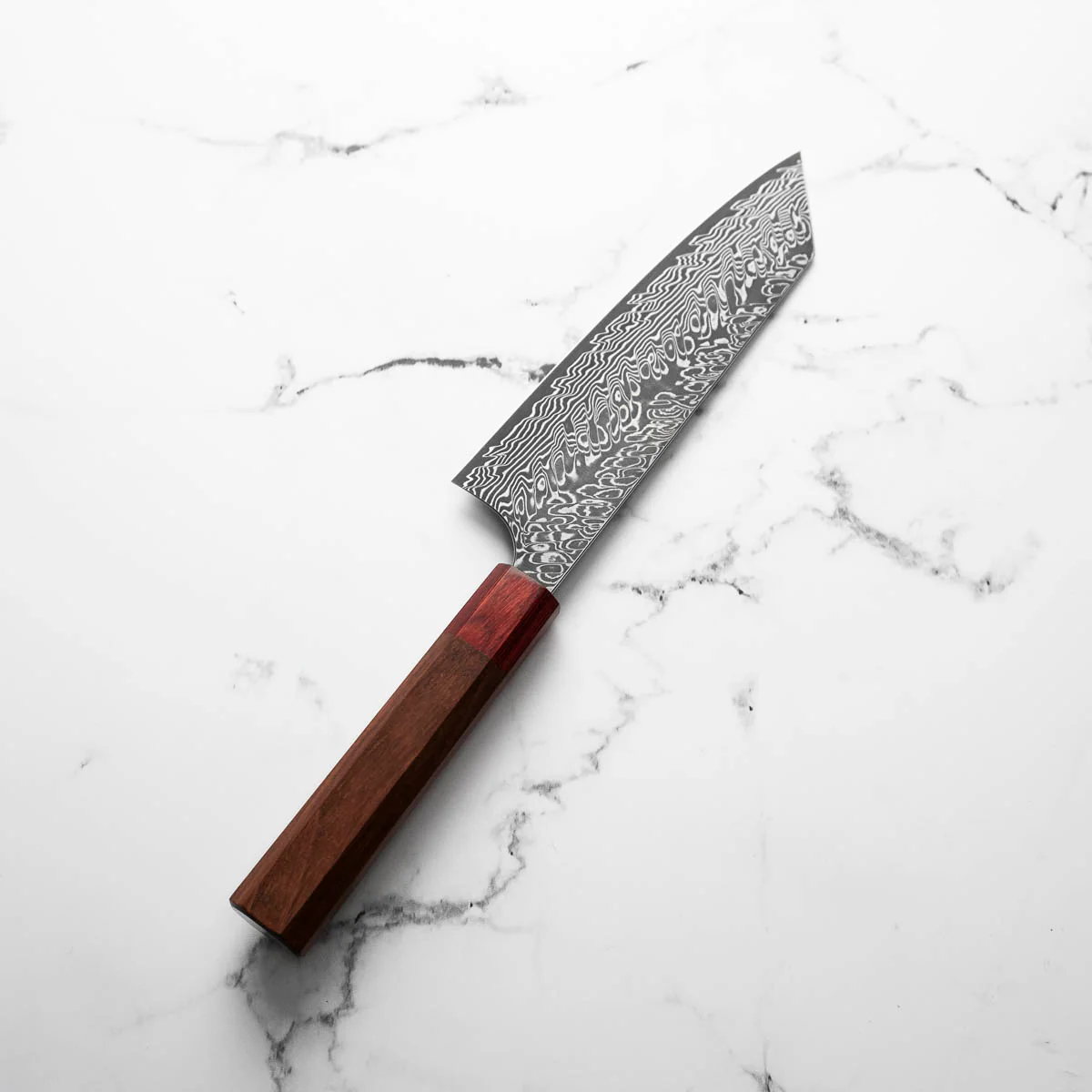 Yoshimi Kato SG2 Damascus Bunka 165mm - Image 5