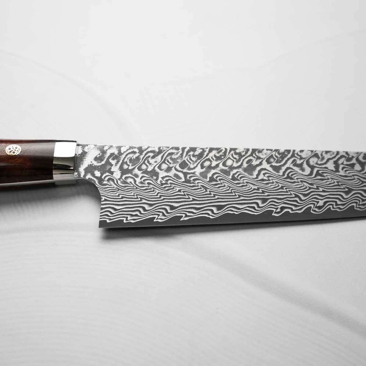 Yoshimi Kato SG2 Damascus Gyuto 210mm - Burmese Rosewood - Image 6