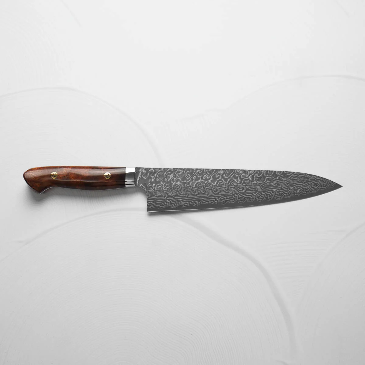Yoshimi Kato SG2 Damascus Gyuto 210mm - Burmese Rosewood - Image 7