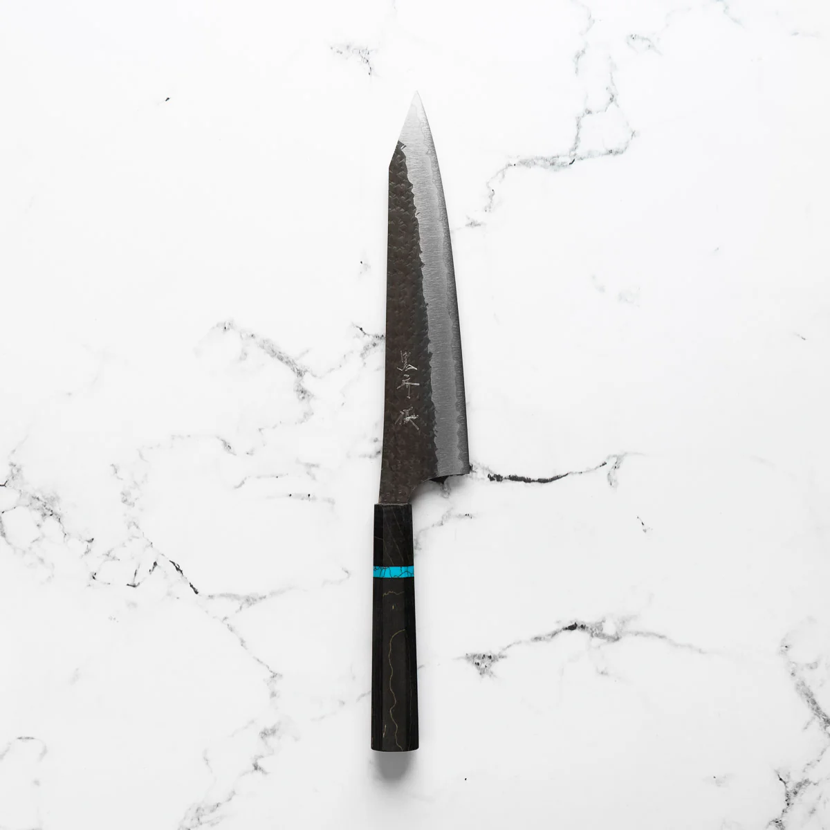 Yu Kurosaki AS Kokusen Ei Gyuto 210mm - Maple Turquoise - Image 3