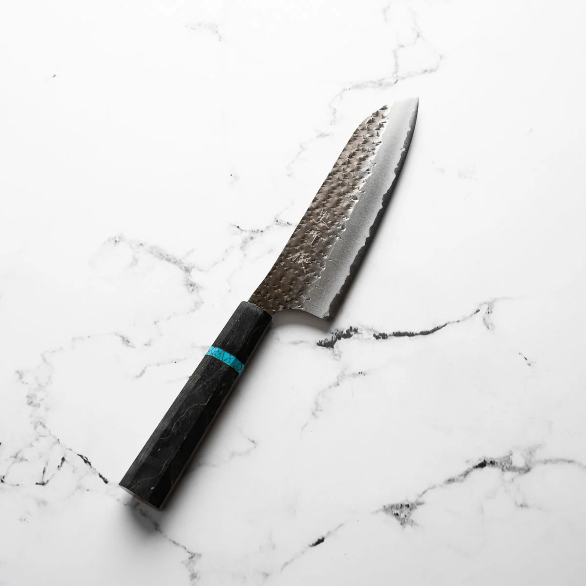 Yu Kurosaki AS Kokusen Ei Santoku 165mm - Maple Turquoise - Image 2
