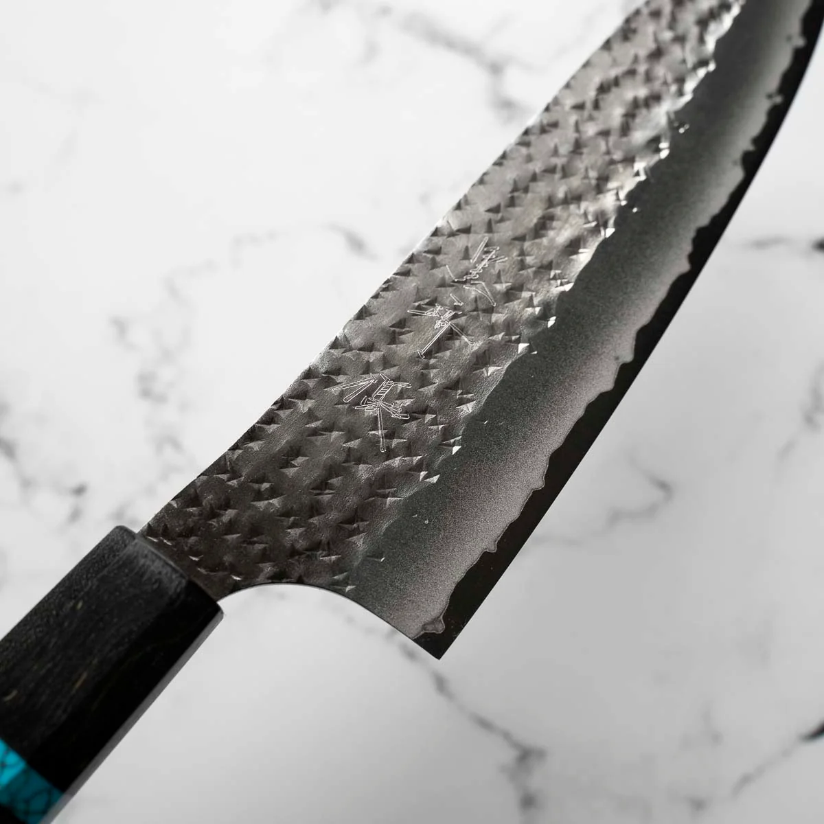 Yu Kurosaki AS Kokusen Ei Santoku 165mm - Maple Turquoise - Image 5