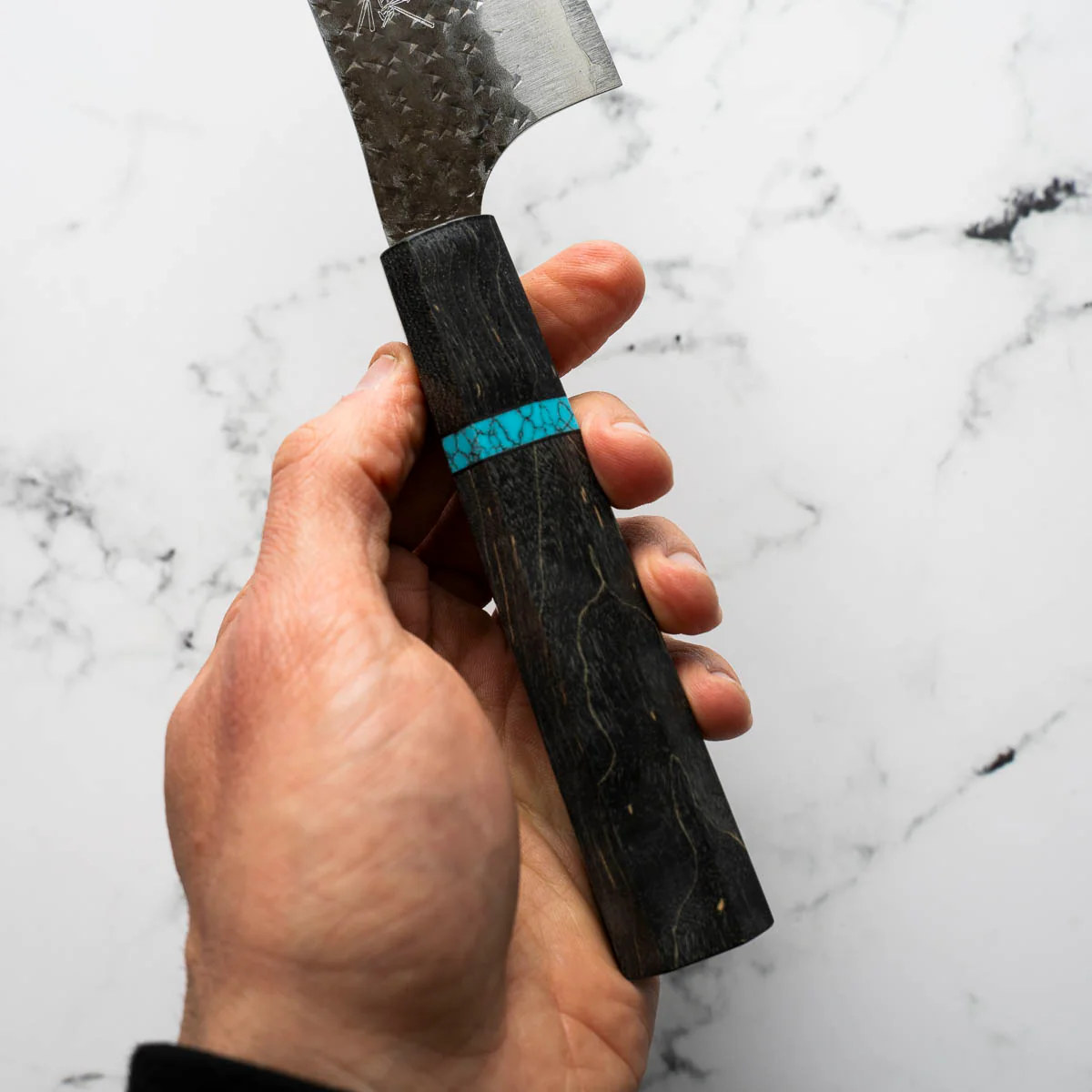 Yu Kurosaki AS Kokusen Ei Santoku 165mm - Maple Turquoise - Image 7