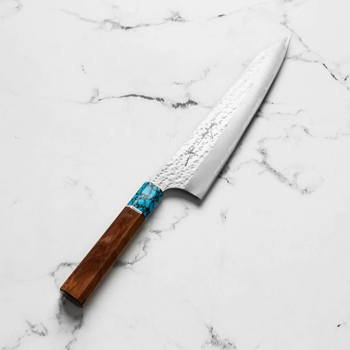 Yu Kurosaki AS Kokusen Gyuto 210mm - Turquoise - Image 2