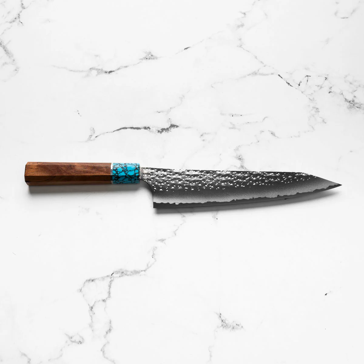 Yu Kurosaki AS Kokusen Gyuto 210mm - Turquoise - Image 4