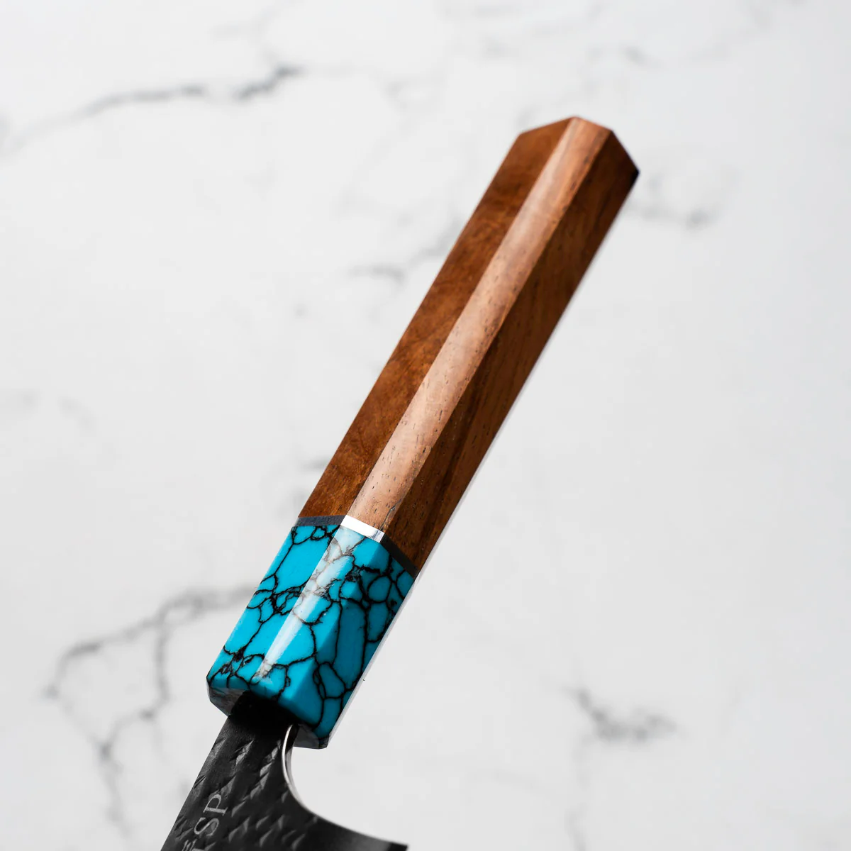 Yu Kurosaki AS Kokusen Gyuto 210mm - Turquoise - Image 8