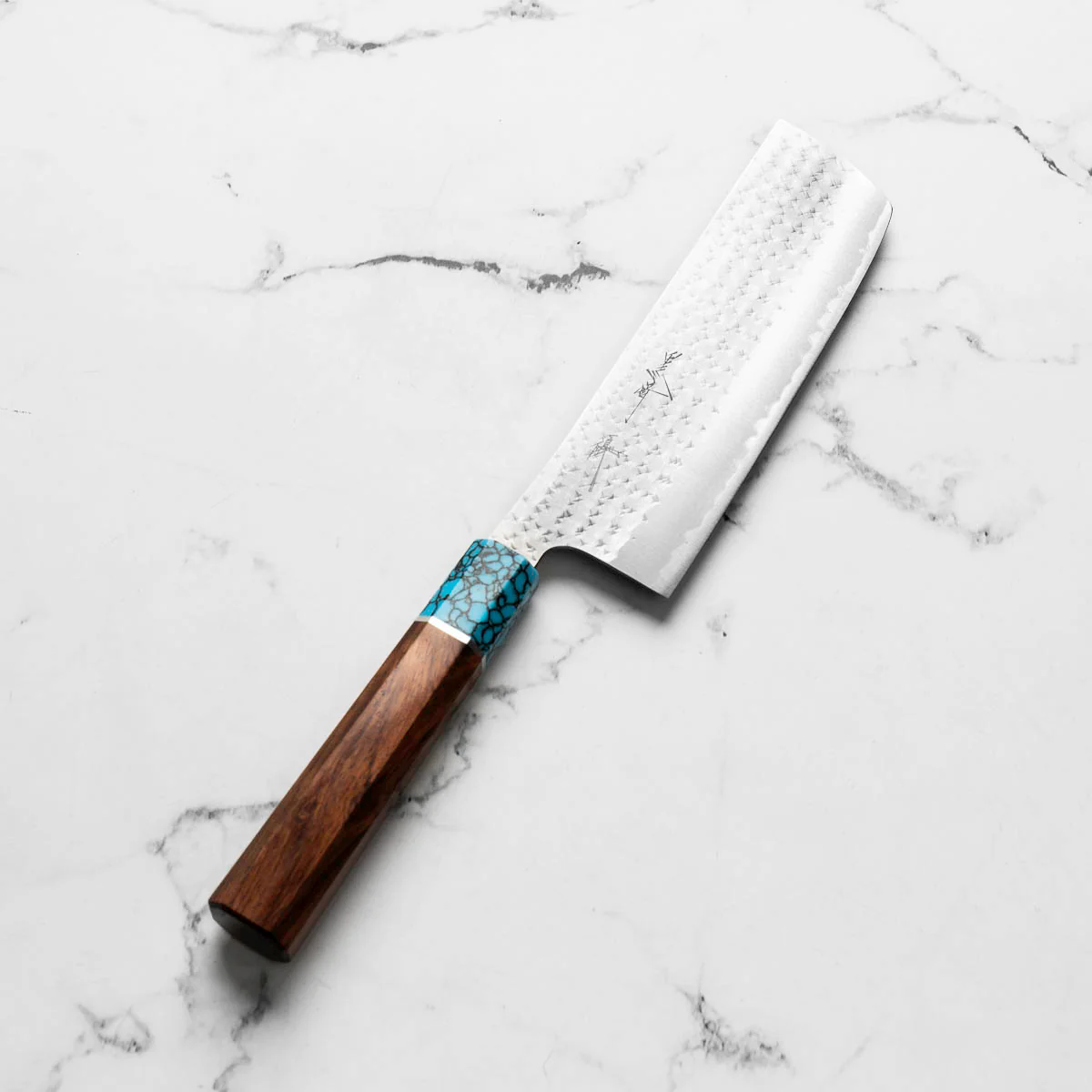 Yu Kurosaki AS Kokusen Nakiri 165mm - Turquoise - Image 2