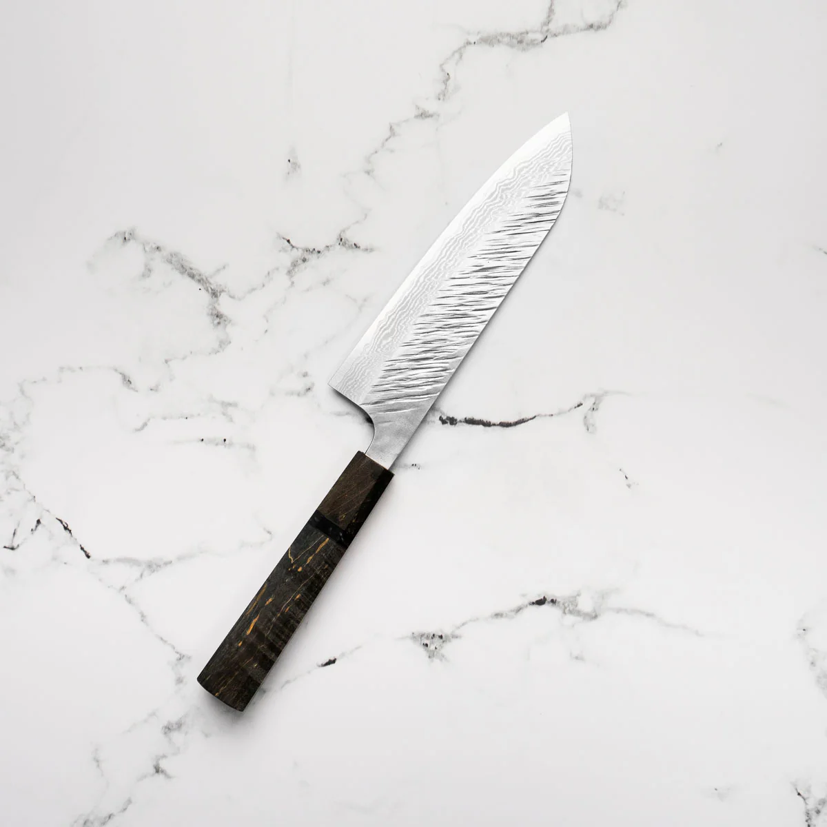 Yu Kurosaki Fujin VG10 Santoku 165mm - Dark Maple - Image 2