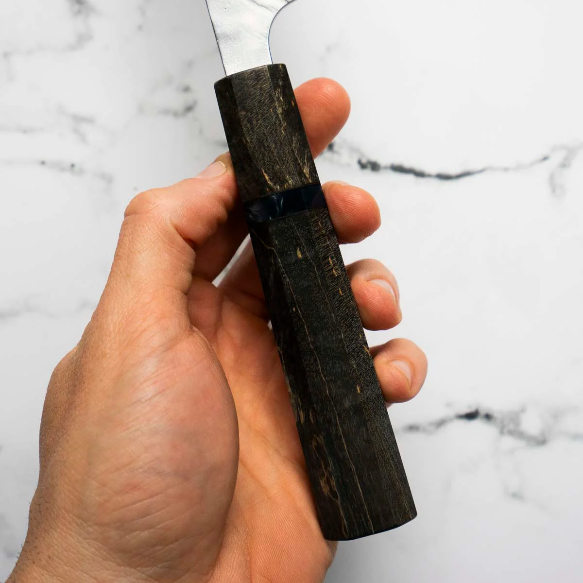 Yu Kurosaki Fujin VG10 Santoku 165mm - Dark Maple - Image 8