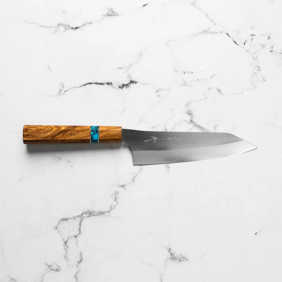Yu Kurosaki Shin-Gekko VGXEOS Bunka 170mm - Olive Wood - Image 4