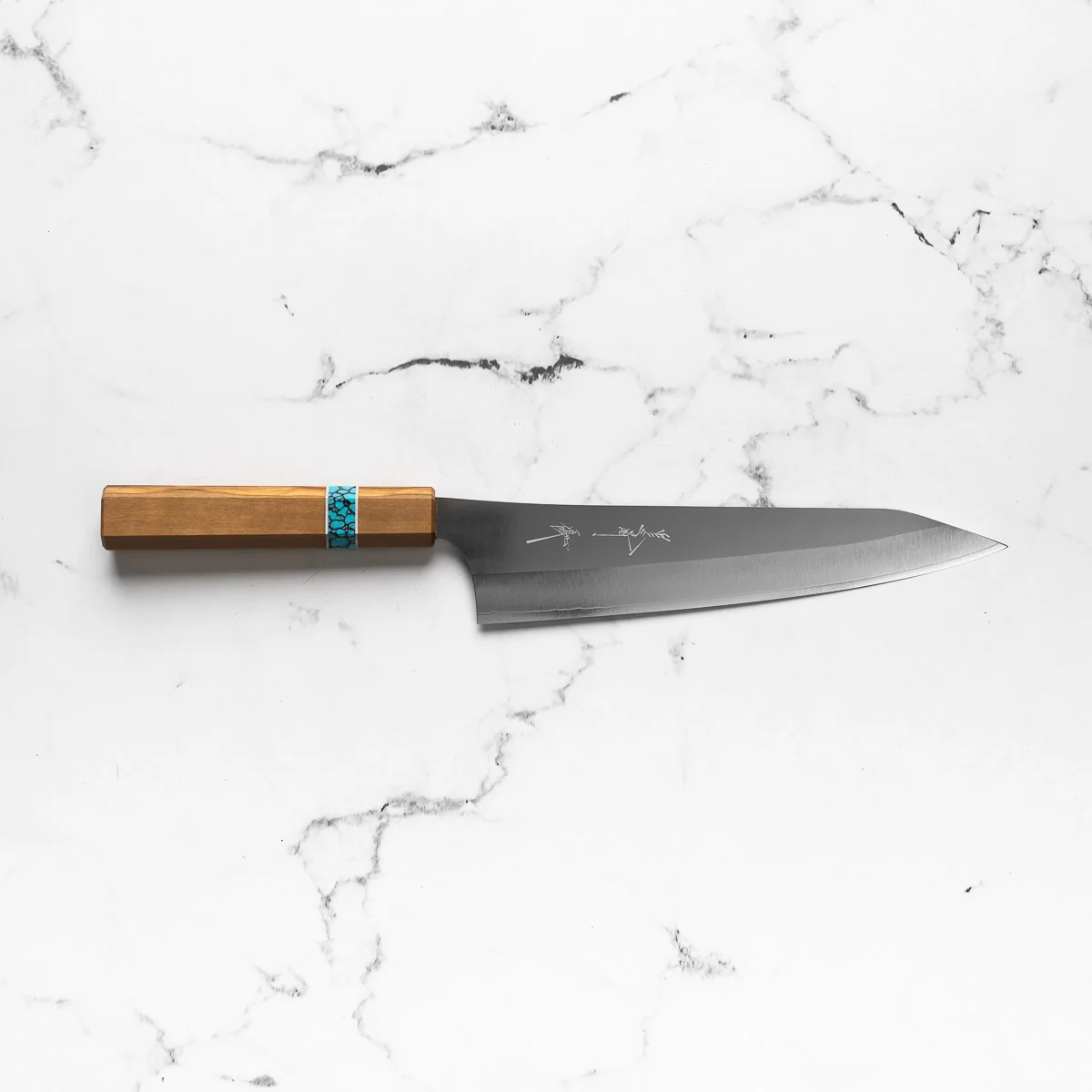 Yu Kurosaki Shin-Gekko VGXEOS Gyuto 210mm - Olive Wood - Image 4