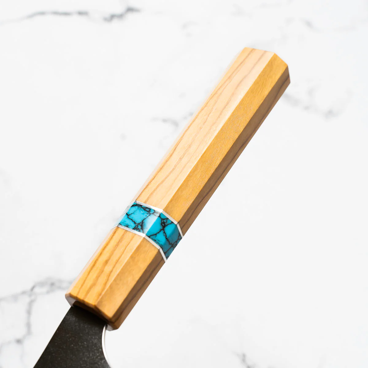 Yu Kurosaki Shin-Gekko VGXEOS Santoku - Olive Wood - Image 9