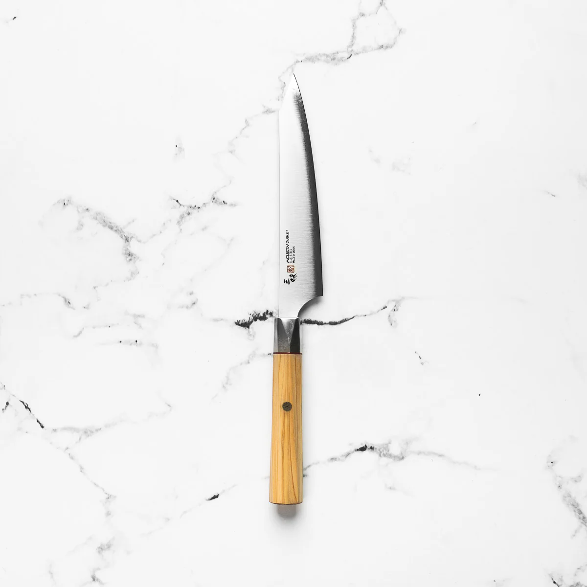Mcusta Zanmai "Beyond" Blue Super Petty 150mm - Image 3