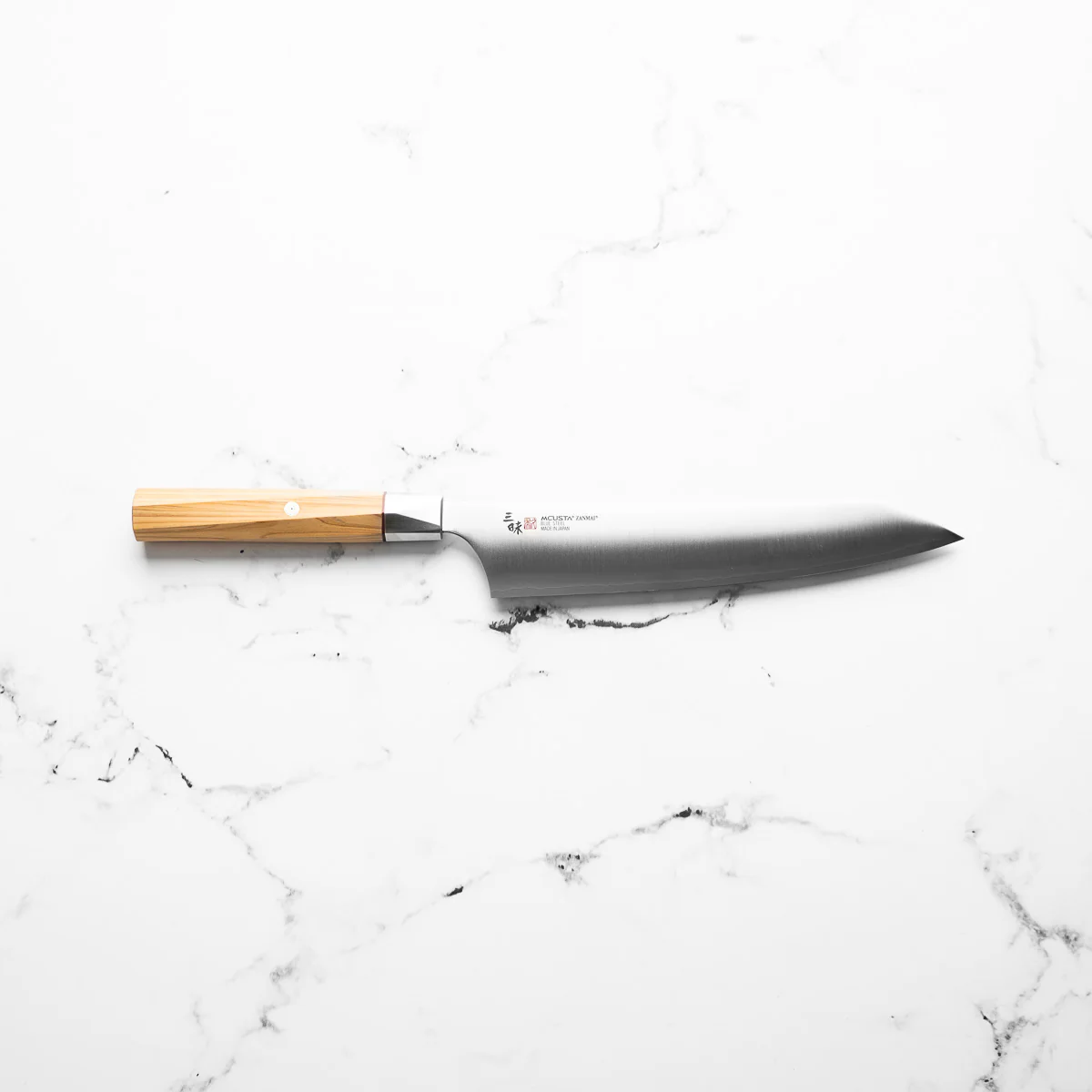 Mcusta Zanmai "Beyond" Blue Super Gyuto 210mm - Image 4