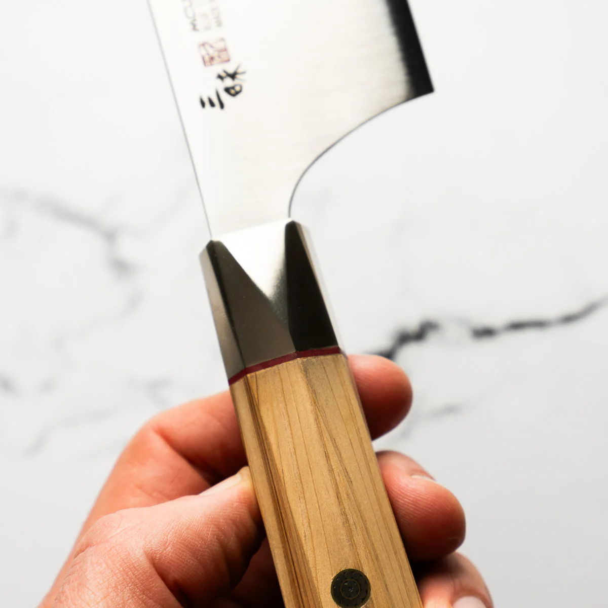 Mcusta Zanmai "Beyond" Blue Super Nakiri 165mm - Image 5