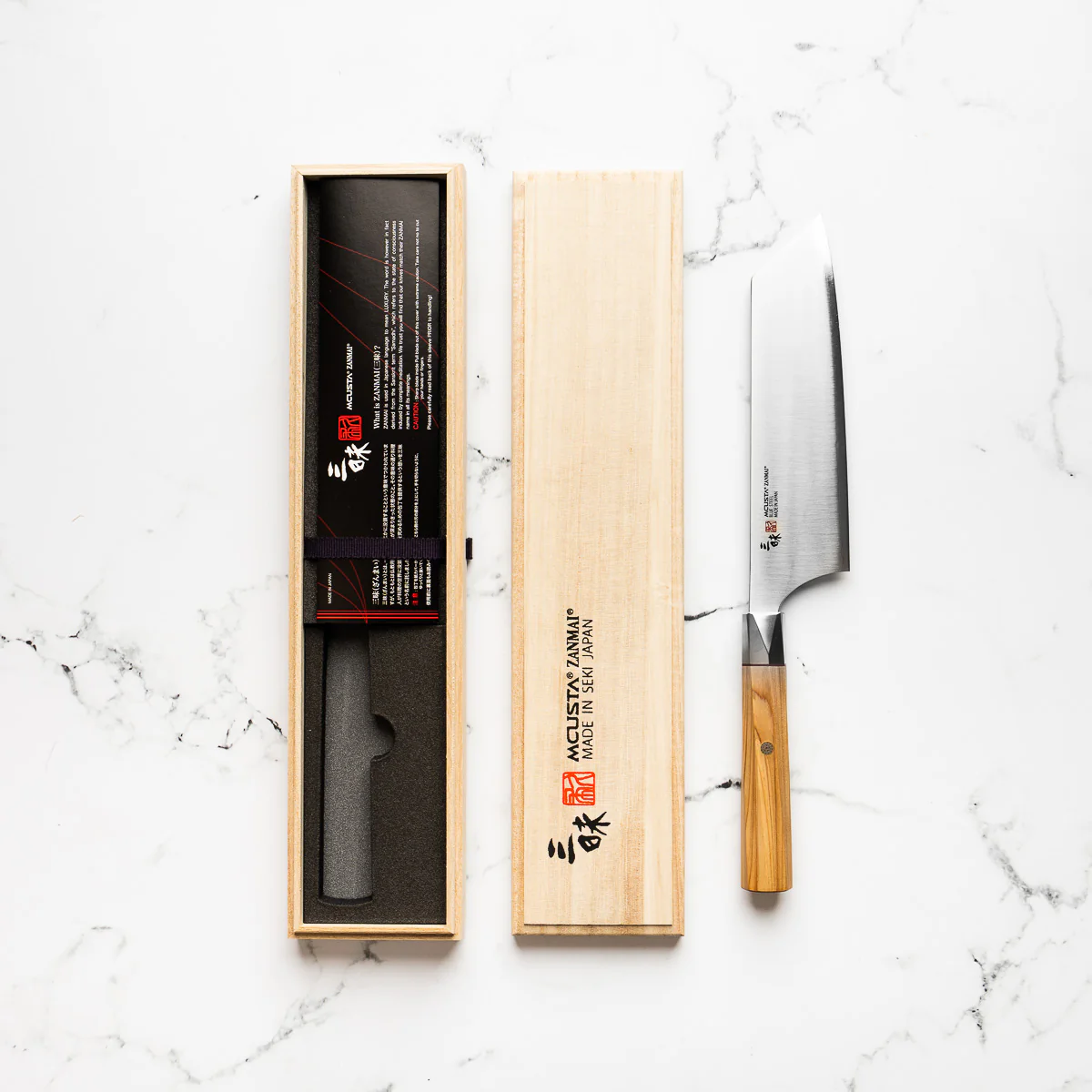 Mcusta Zanmai "Beyond" Blue Super Bunka 180mm - Image 7